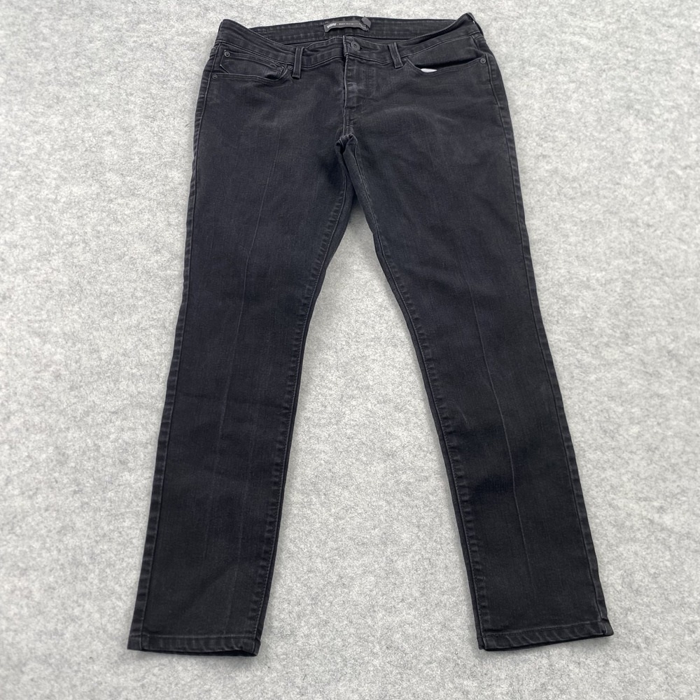 Levi's Demi Curve Skinny Jeans Womens 12 (32x26) Charcoal Wash Stretch Denim